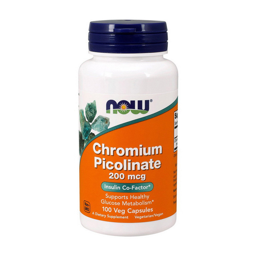Chromium Picolinate 200 mcg (100 caps) - NOW