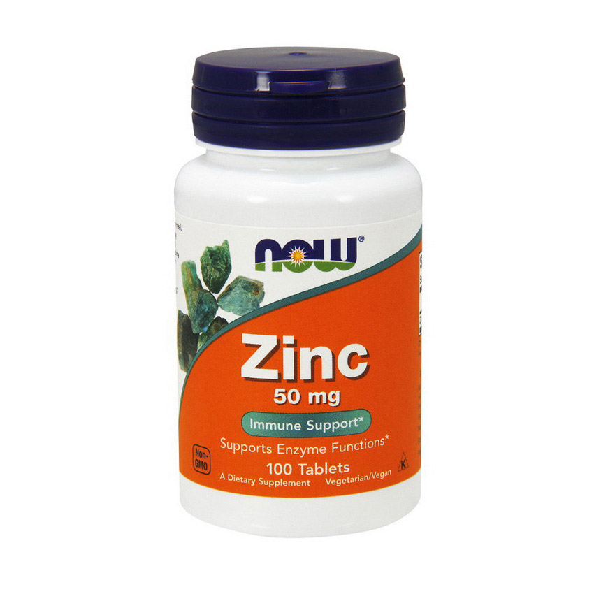 Zinc 50 mg (100 tabs) - NOW