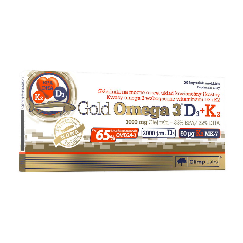 Gold Omega 3 65% D3+K2