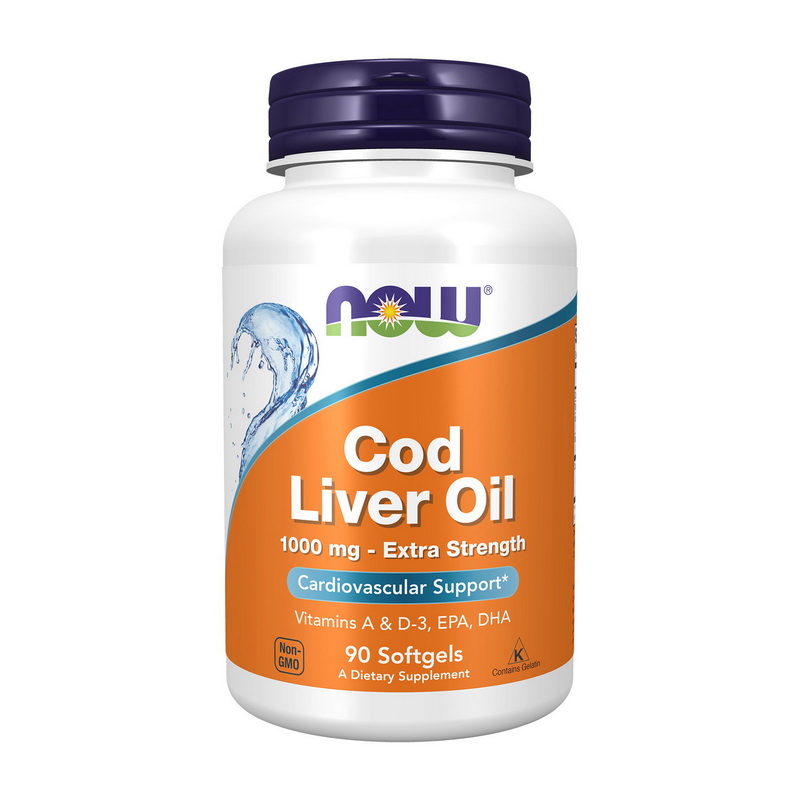 Cod Liver Oil 1000 mg extra strength (90 softgels)