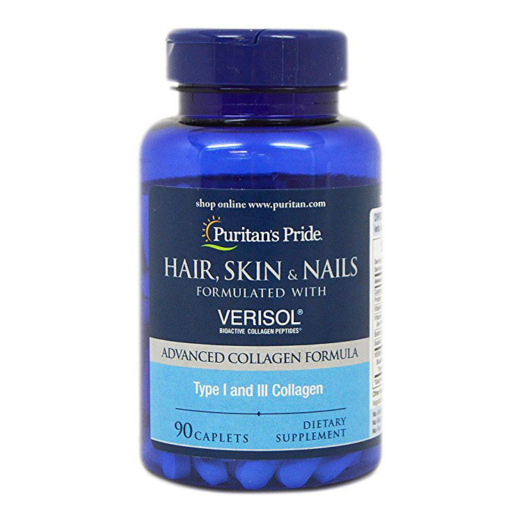 Hair, Skin & Nails with VERISOL (термін до 28.10.2026) (90 caplets)