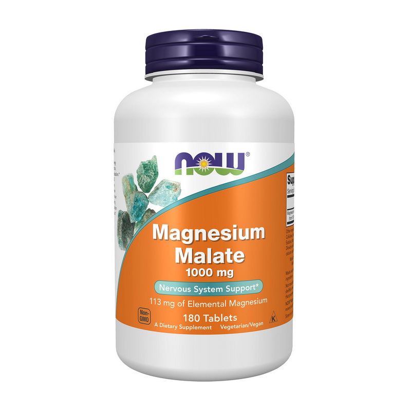 Magnesium Malate (180 tab) - NOW