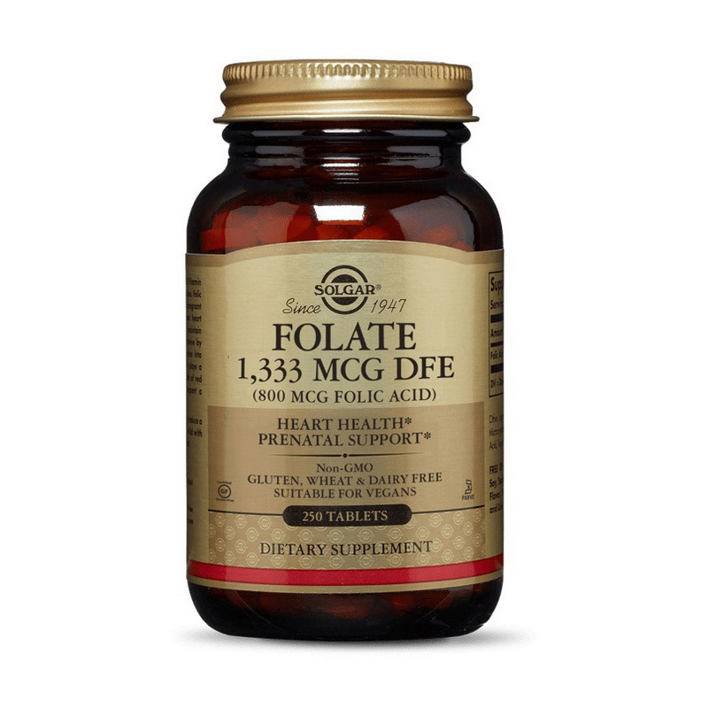 Folate 1,333 mcg DFE (Folic Acid 800 mcg) (термін до 28.08.2026) (250 veg caps)