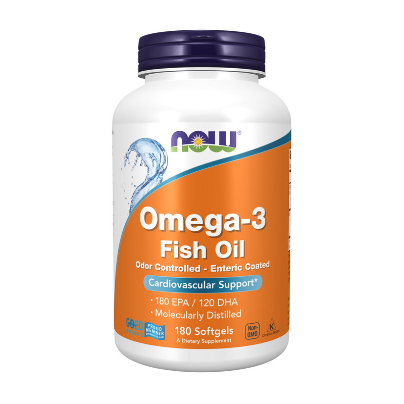 Omega-3 Odor Controlled - Enteric Coated (180 softgels)