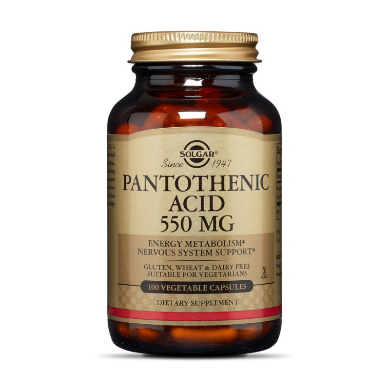 Pantothenic Acid 550 mg (термін до 28.06.2026) (100 veg caps)