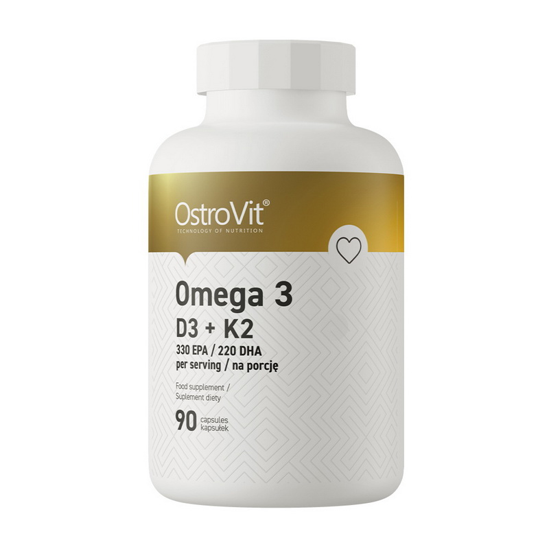 Omega 3 D3 + K2 (вакуум у банці) (90 caps)
