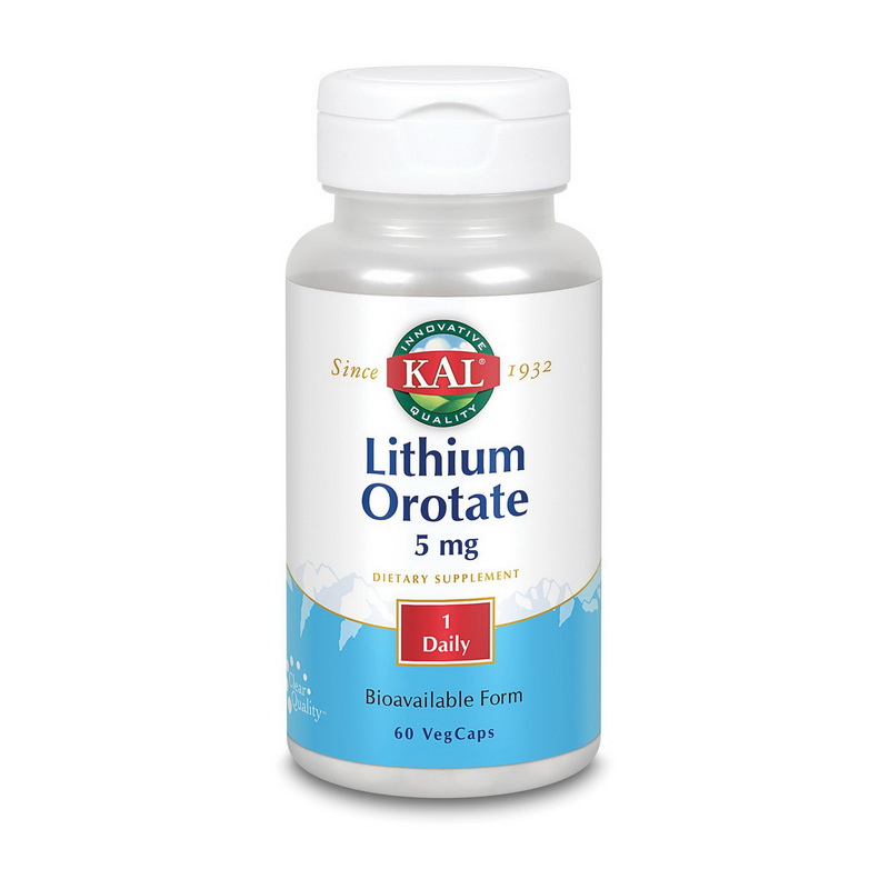 Lithium Orotate 5 mg (60 veg caps)