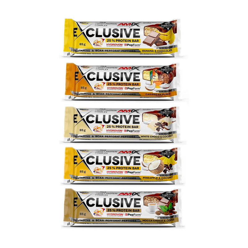 Exclusive Protein Bar 25% (зламаний батончик) (85 g, white choco & coconut)