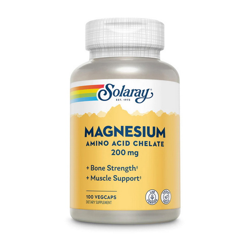 Magnesium Amino Acid Chelate 200 mg (100 veg caps)