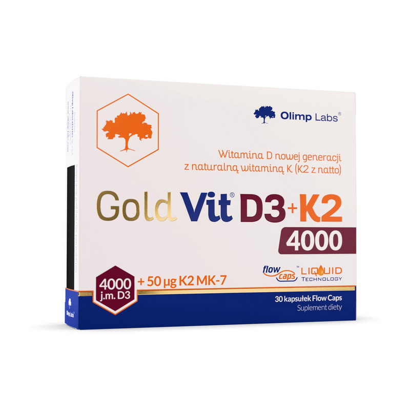 Gold-Vit D3 + K2 (4000 IU/50 µg) (30 caps)