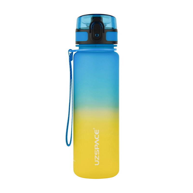 Uzspace Tamish Frosted Waterbottle 3026 (500 ml, blue/yellow)