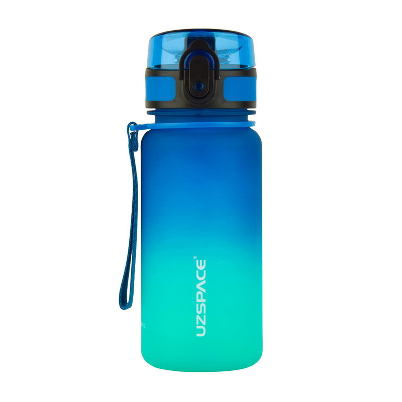 Uzspace Frosted Gradient Waterbottle 3034 (350 ml, blue/green)