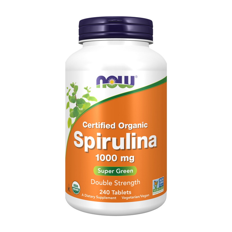 Spirulina 1000 mg certified organic (240 tabs)
