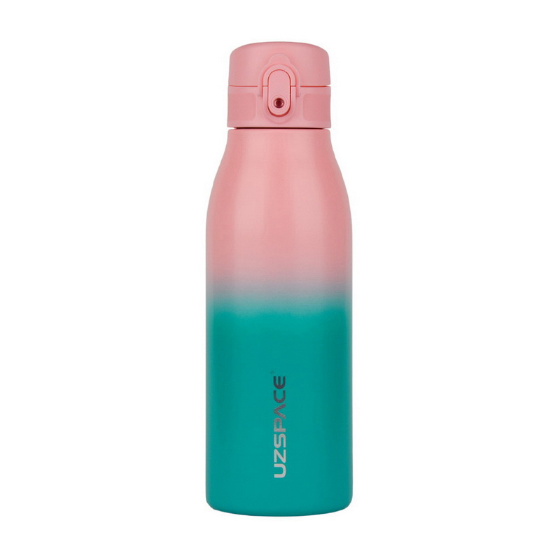 Uzspace Iron Gradient Waterboottle 4203 (600 ml, pink/blue)