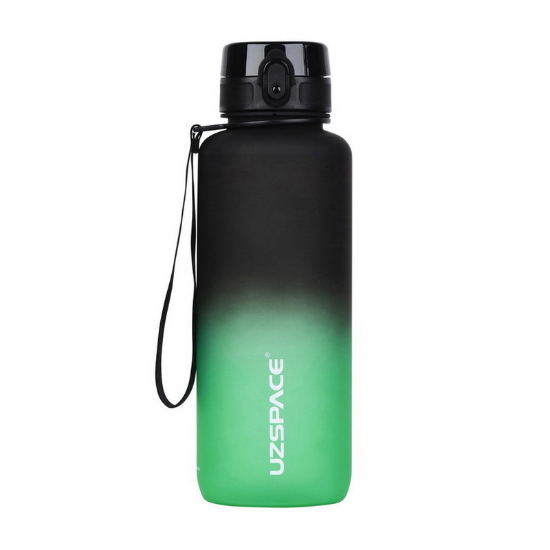 Uzspace Frosted Gradient Waterbottle 3056 (1, 5 L, black/green)