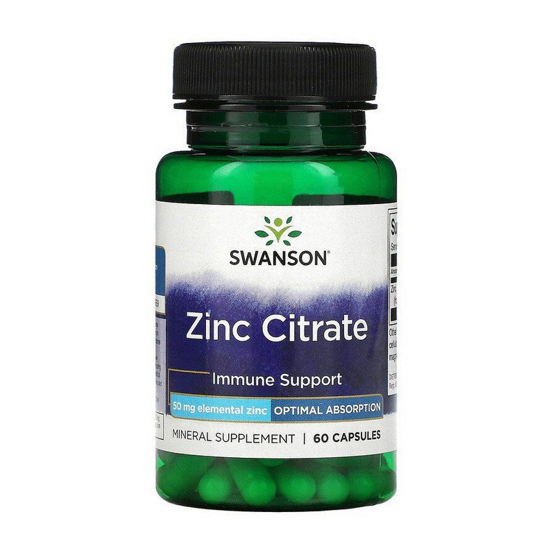 Zinc Citrate 50 mg (60 caps)