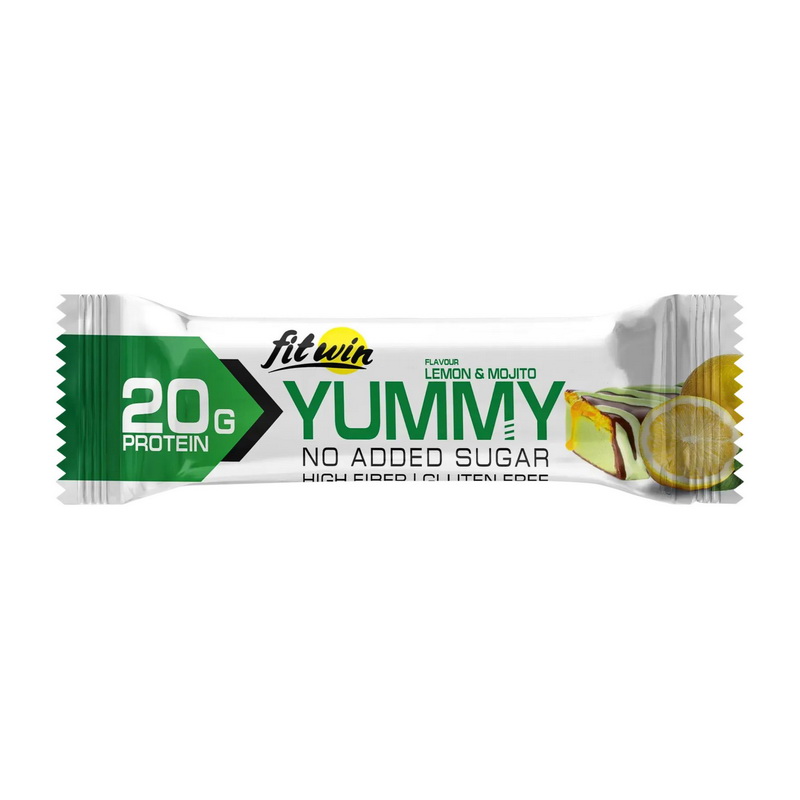 Yummy Bar No Sugar Added (55 g, lemon & mojito)