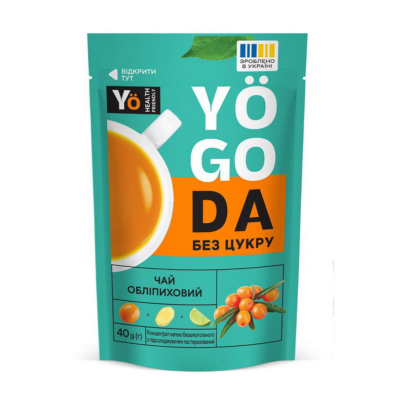 Yogoda Tea Sugar Free (40 g, обліпиха)