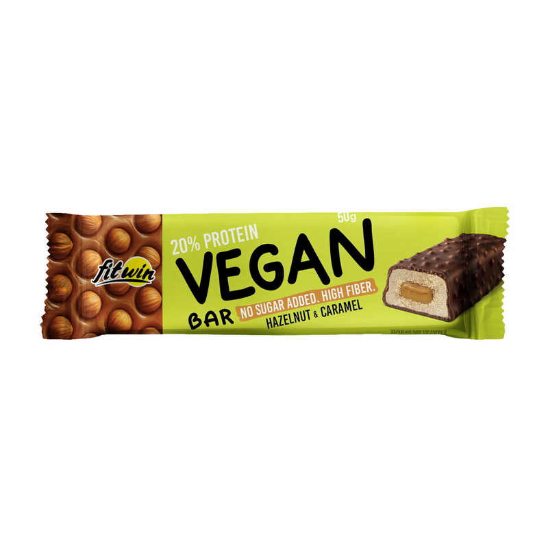 20% Vegan Bar (50 g, hazelnut & caramel)