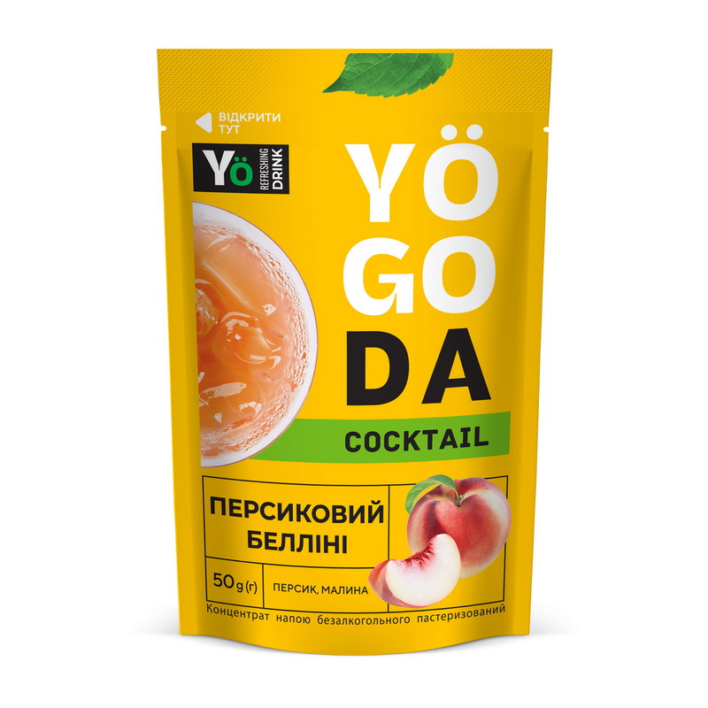 Yogoda Cocktail (50 g, персик, малина)