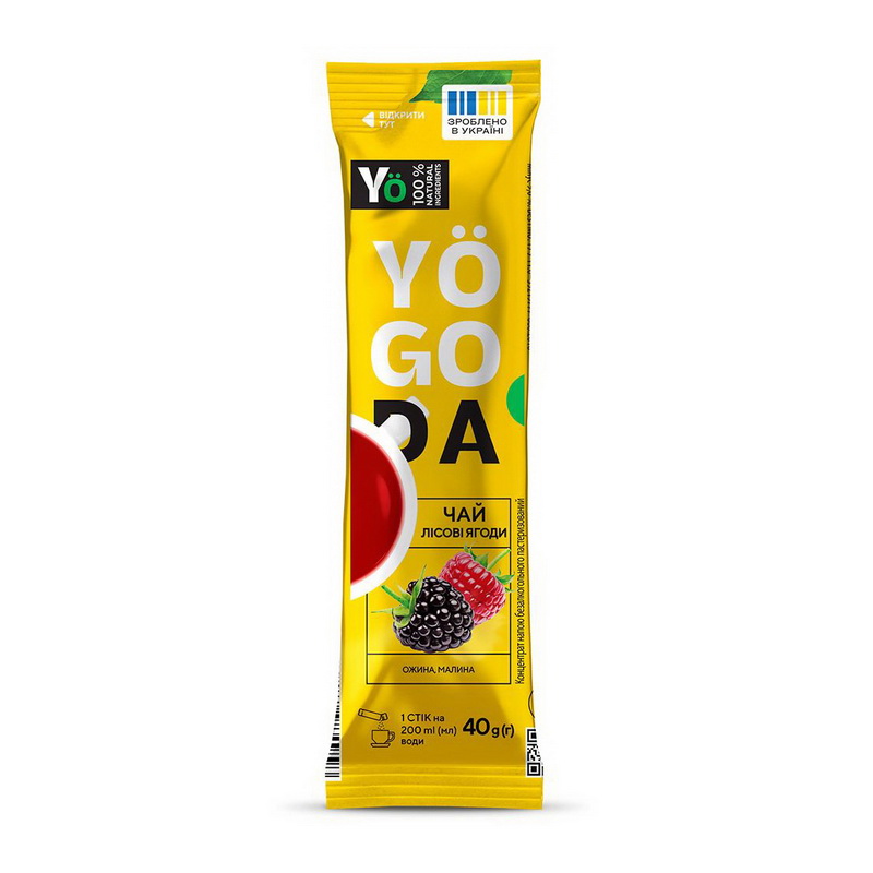 Yogoda Tea (40 g, ожина, малина)