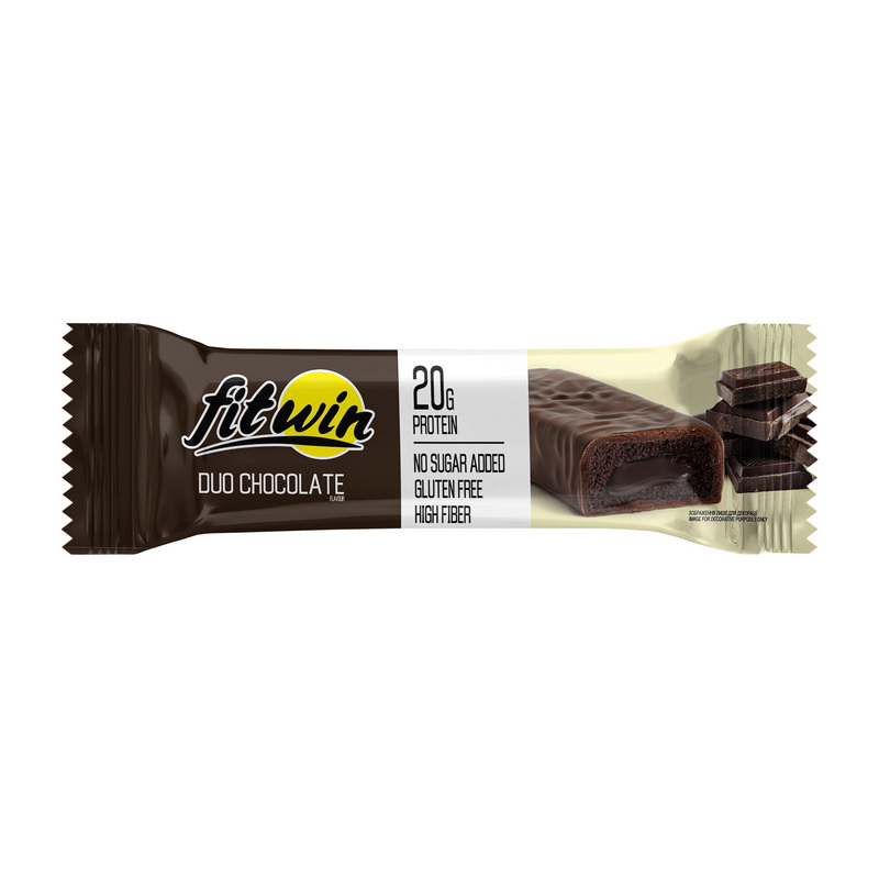 Fitwin Bar No Sugar Added (60 g, duo chocolate)