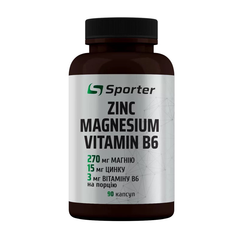 Zinc Magnesium Vitamin B6 (90 caps)