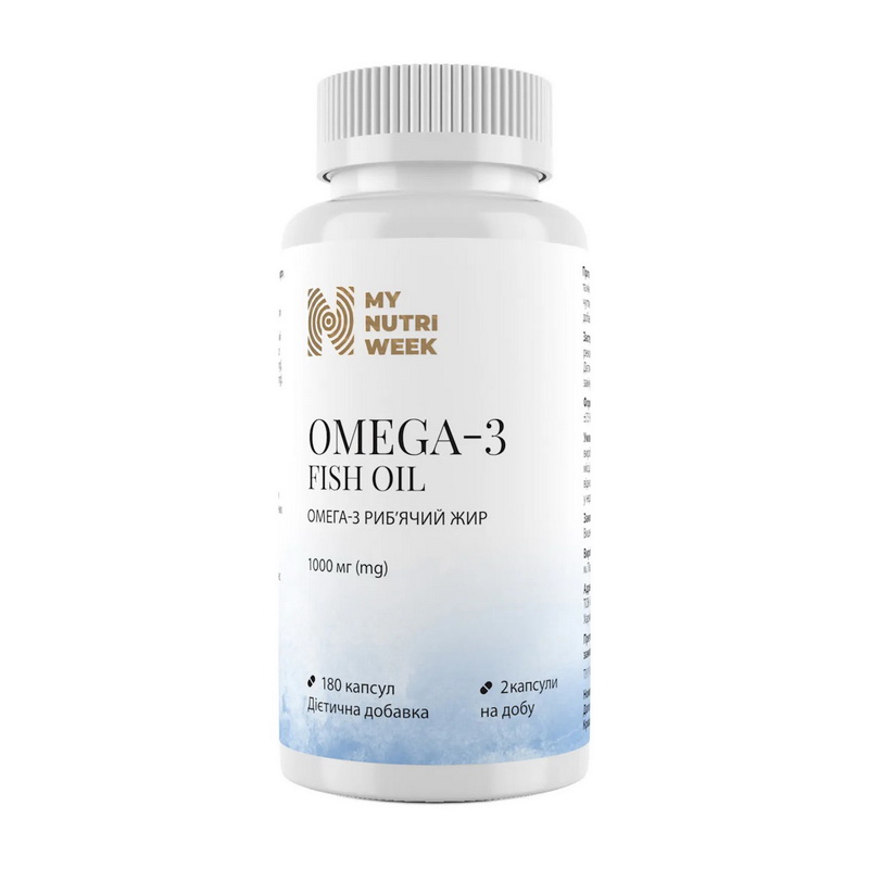Omega-3 Fish Oil 1000 mg (180 caps)