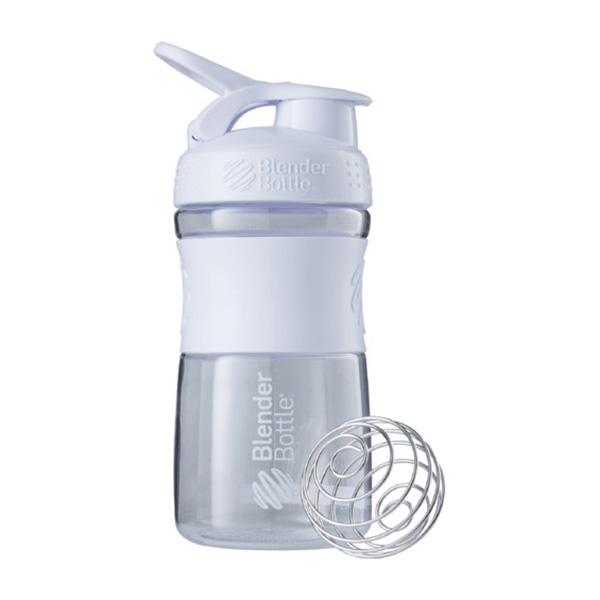 Blender Bottle SportMixer (590 ml, clear white)