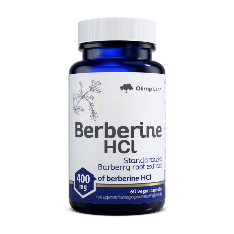 Berberine HCL 400 mg Barberry Root Extract (60 veg caps)
