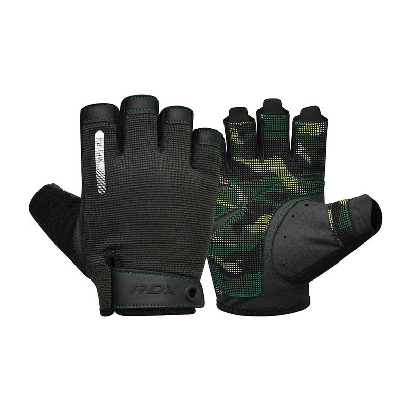 RDX T2 Half Army Gloves Green