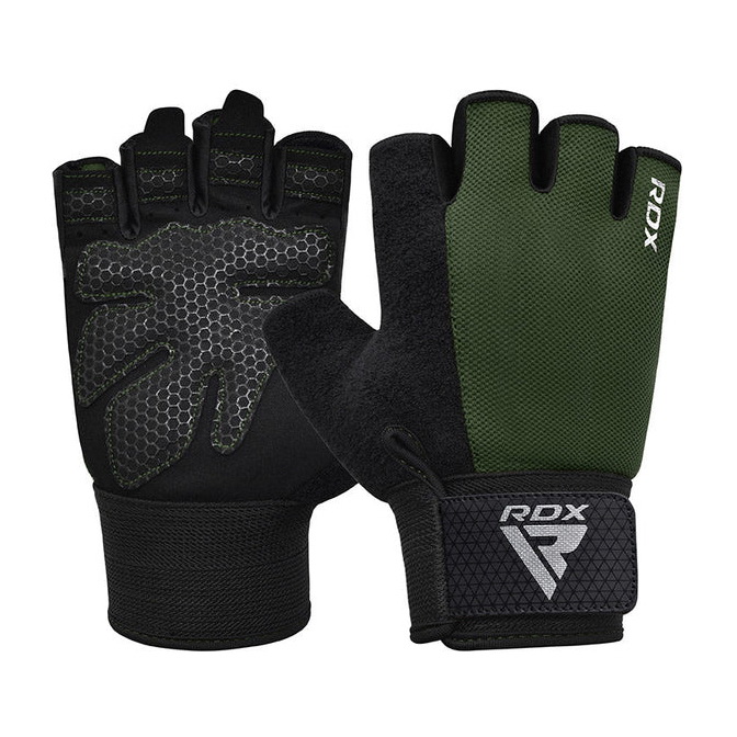 RDX W1 Half Army Plus Gloves Green