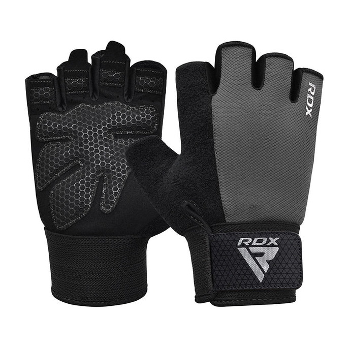 RDX W1 Half Plus Gloves Grey