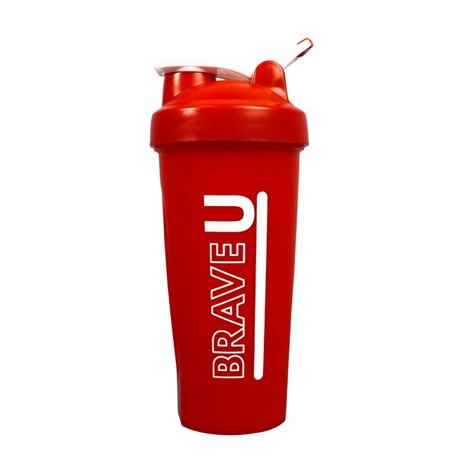 Shaker With Metal Ball (600 ml, red)
