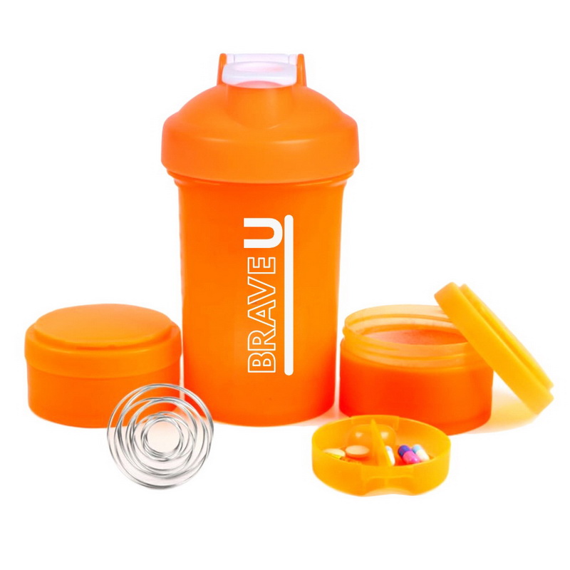 Shaker 3 in 1 (450 ml, orange)