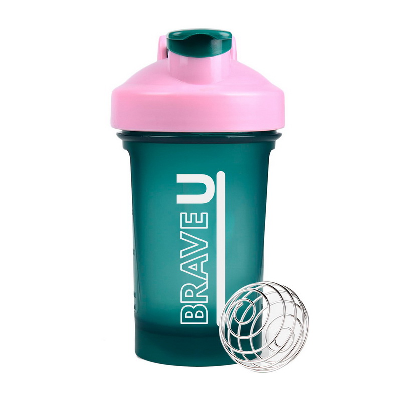 Shaker With Metal Ball (400 ml, green)