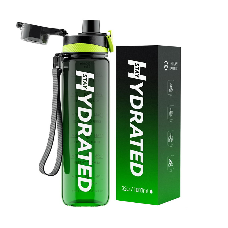 Hydrate Waterbottle (1 L, green/black)
