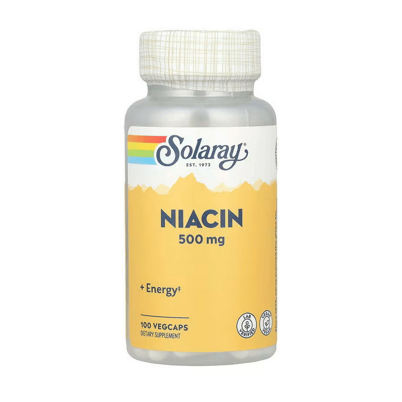Niacin 500 mg (100 veg caps) - Solaray