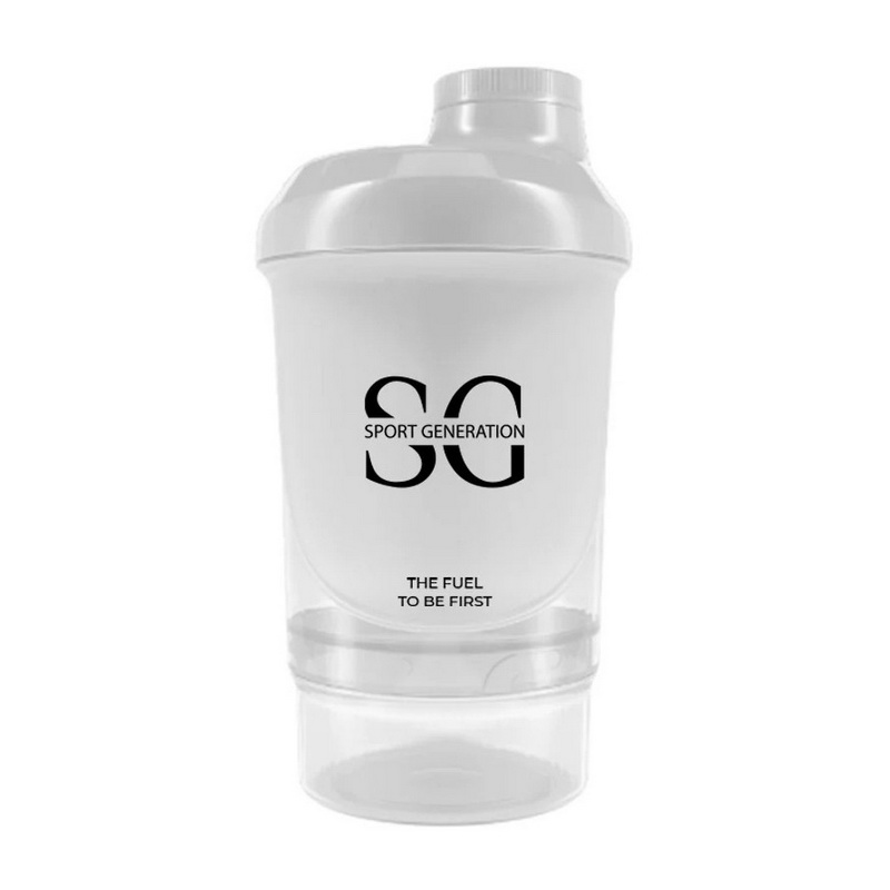 Shaker 2 in 1 (300 ml, white)