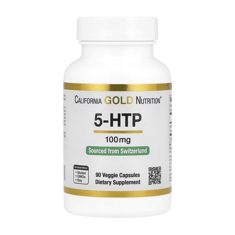5-HTP 100 mg (90 veg caps) - California Gold Nutrition