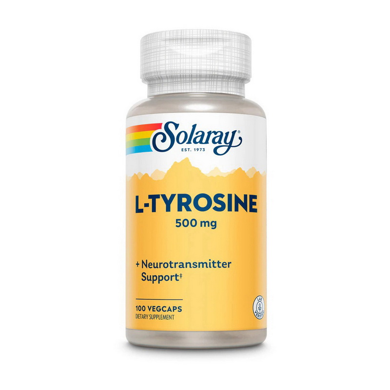 L-Tyrosine 500 mg (100 veg caps) - Solaray