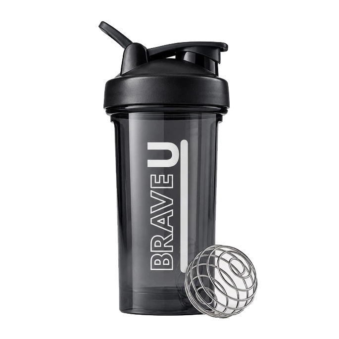 Shaker With Metal Ball (600 ml, black)