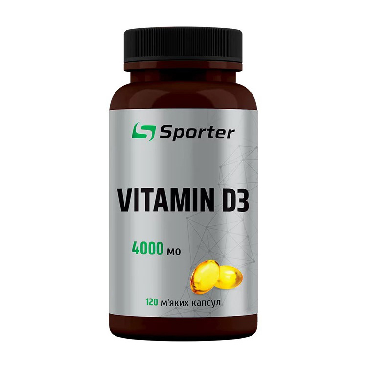 Vitamin D3 4000 IU (120 sgels) - Sporter
