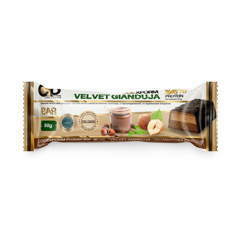 34% Protein Bar (50 g, velvet gianduja)