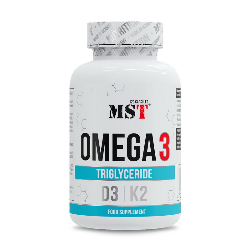 Omega 3 Triglyceride D3 + K2 (120 caps)