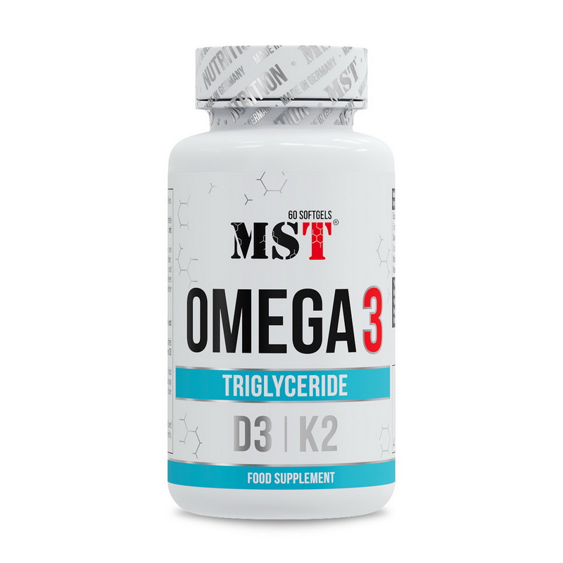 Omega 3 Triglyceride D3 + K2 (60 softels)