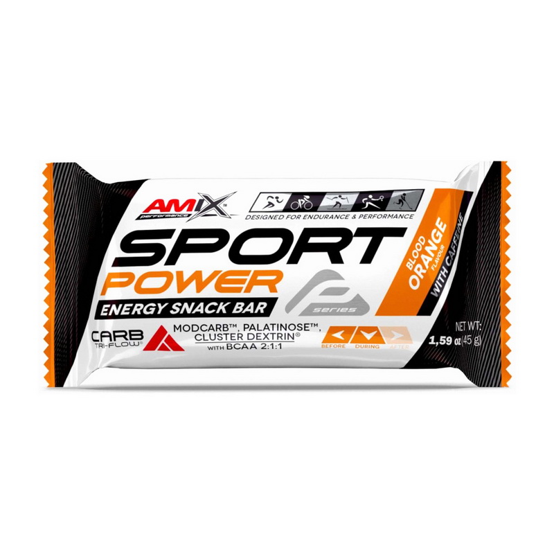 Sport Power Bar with Caffeine (45 g, blood orange)